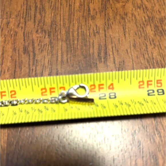 Lane Bryant Necklace Layered Beige White Silver-tone Beaded With Gold-tone 28 in - Picture 9 of 10